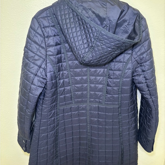 DKNY Women's Quilted Puffer Coat - Midnight Blue - Picture 6 of 11
